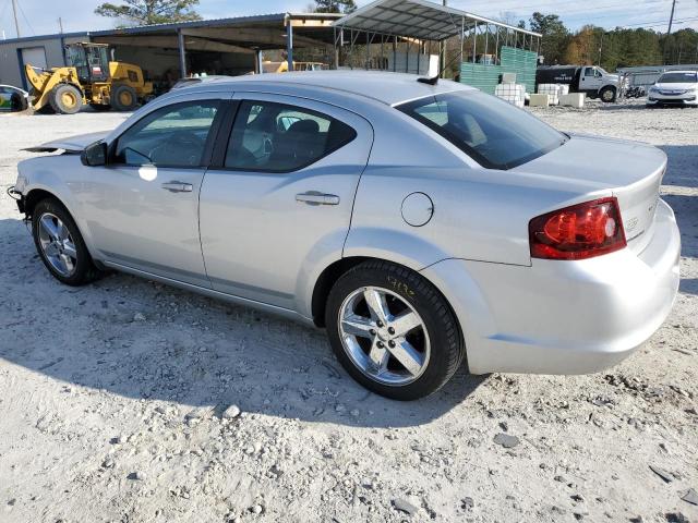 1C3CDZAB3CN147429 - 2012 DODGE AVENGER SE SILVER photo 2