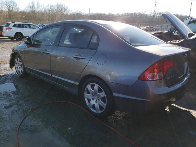 2HGFA165X8H526175 - 2008 HONDA CIVIC LX GRAY photo 2