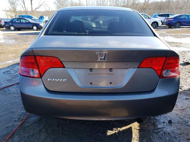 2HGFA165X8H526175 - 2008 HONDA CIVIC LX GRAY photo 6