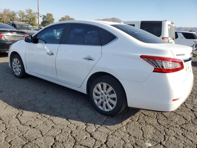 3N1AB7APXFL665585 - 2015 NISSAN SENTRA S WHITE photo 2