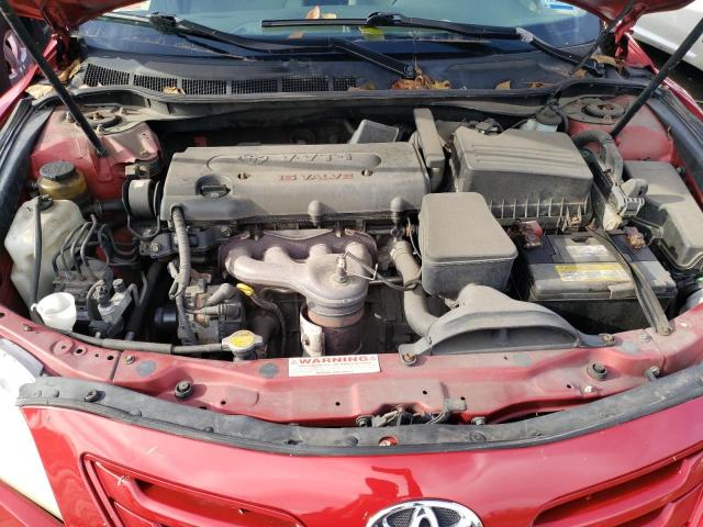 4T1BE46K57U178320 - 2007 TOYOTA CAMRY CE RED photo 11