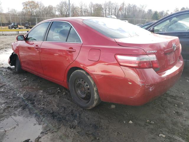 4T1BE46K57U178320 - 2007 TOYOTA CAMRY CE RED photo 2