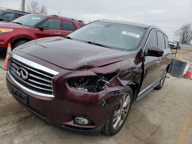 5N1AL0MM0FC529539 - 2015 INFINITI QX60 MAROON photo 1