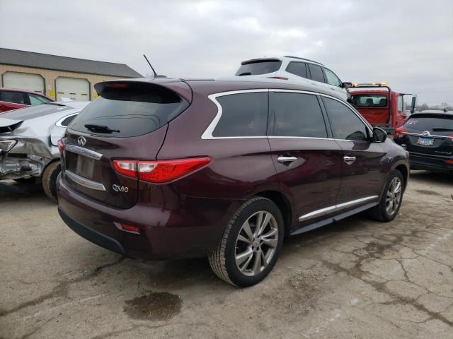 5N1AL0MM0FC529539 - 2015 INFINITI QX60 MAROON photo 3