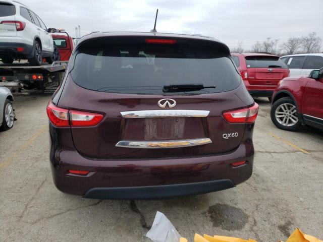 5N1AL0MM0FC529539 - 2015 INFINITI QX60 MAROON photo 6