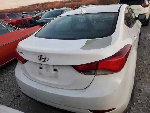 5NPDH4AE6FH553596 - 2015 HYUNDAI ELANTRA SE WHITE photo 6