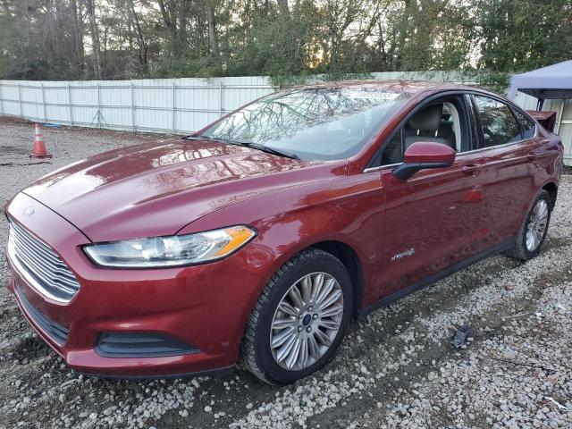 3FA6P0UU6ER281799 - 2014 FORD FUSION S HYBRID BURGUNDY photo 1