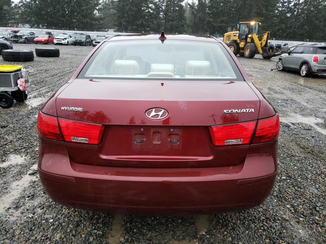 5NPET46C59H518093 - 2009 HYUNDAI SONATA GLS BURGUNDY photo 6