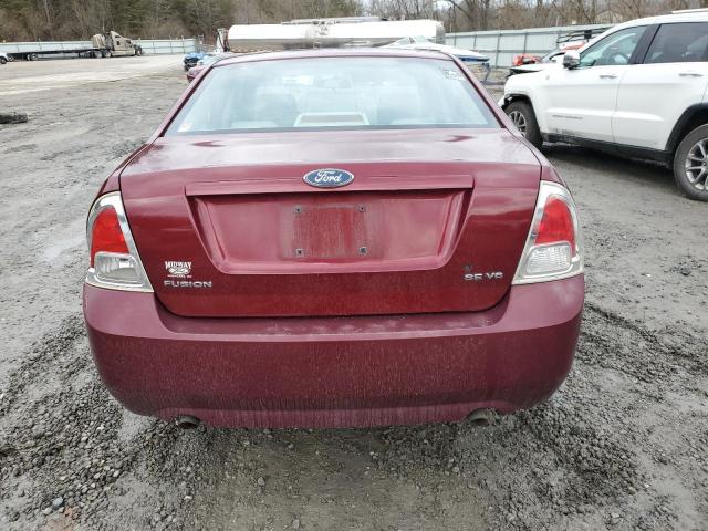 3FAFP071X6R139734 - 2006 FORD FUSION SE MAROON photo 6