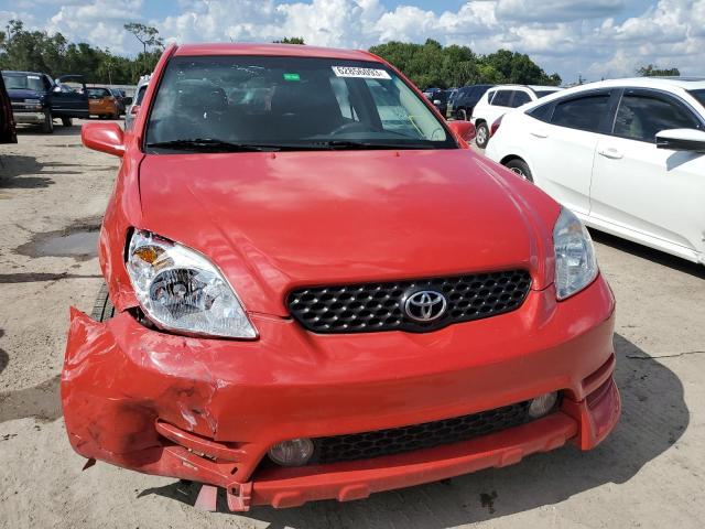 2T1KR32E04C201840 - 2004 TOYOTA COROLLA MA XR RED photo 5