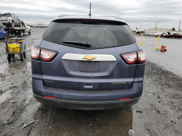 1GNKRFEDXEJ232658 - 2014 CHEVROLET TRAVERSE LS BLUE photo 6