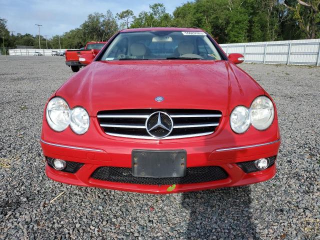 WDBTJ72H58F243154 - 2008 MERCEDES-BENZ CLK 550 RED photo 5