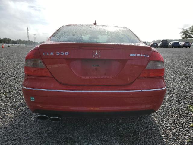 WDBTJ72H58F243154 - 2008 MERCEDES-BENZ CLK 550 RED photo 6