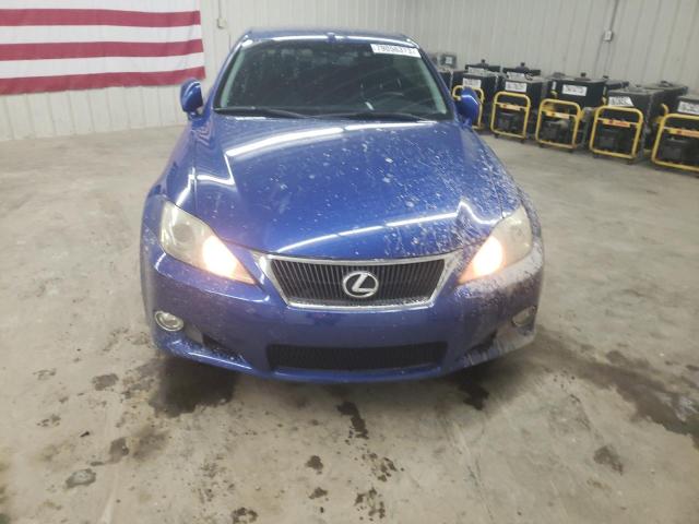 JTHFF2C22A2500201 - 2010 LEXUS IS 250 BLUE photo 5