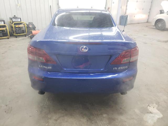 JTHFF2C22A2500201 - 2010 LEXUS IS 250 BLUE photo 6