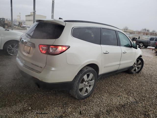 1GNKVLKD2DJ211722 - 2013 CHEVROLET TRAVERSE LTZ WHITE photo 3