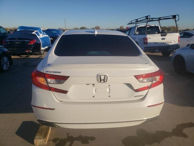 1HGCV1F38JA153762 - 2018 HONDA ACCORD SPORT WHITE photo 6