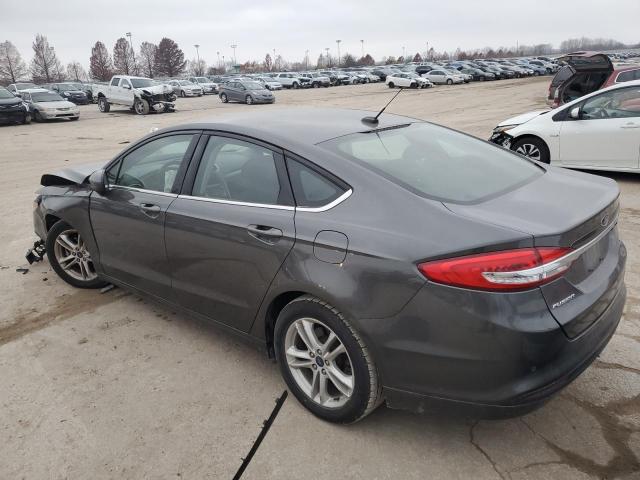 3FA6P0H72JR176630 - 2018 FORD FUSION SE GRAY photo 2