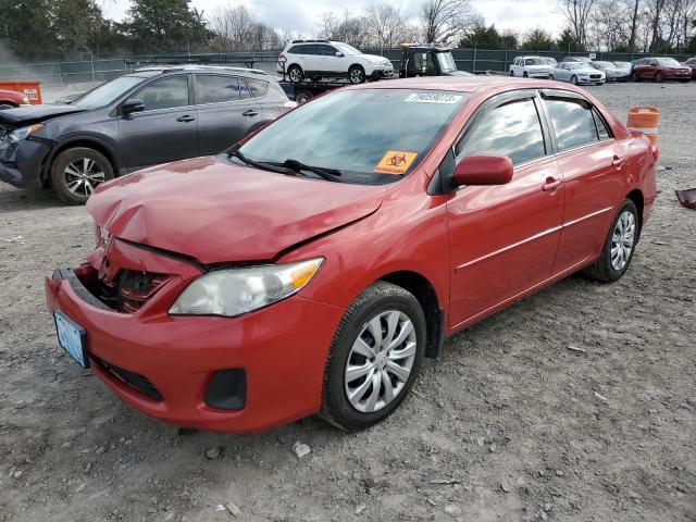 2T1BU4EE1DC972100 - 2013 TOYOTA COROLLA BASE RED photo 1