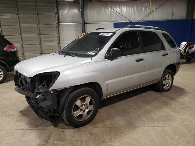 KNDJF724887540551 - 2008 KIA SPORTAGE LX SILVER photo 1