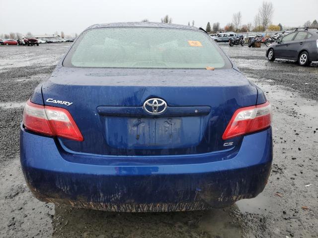 4T1BE46K77U107538 - 2007 TOYOTA CAMRY CE BLUE photo 6