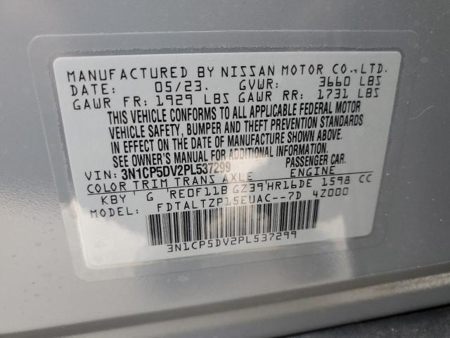 3N1CP5DV2PL537299 - 2023 NISSAN KICKS SR GRAY photo 14