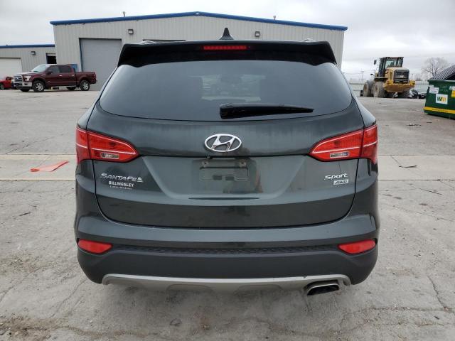 5XYZUDLB8EG204188 - 2014 HYUNDAI SANTA FE S GRAY photo 6