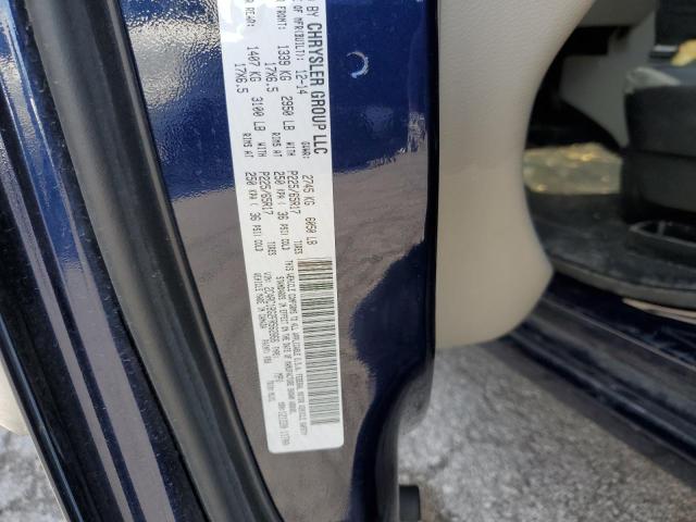 2C4RC1BG2FR562866 - 2015 CHRYSLER TOWN & COU TOURING ლურჯი ფოტო 14