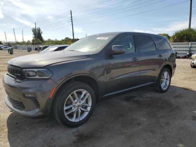 1C4RDJDG3MC804855 - 2021 DODGE DURANGO GT GRAY photo 1