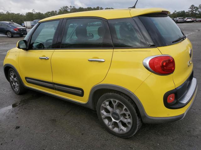 ZFBCFADH6EZ019868 - 2014 FIAT 500L TREKKING YELLOW photo 2