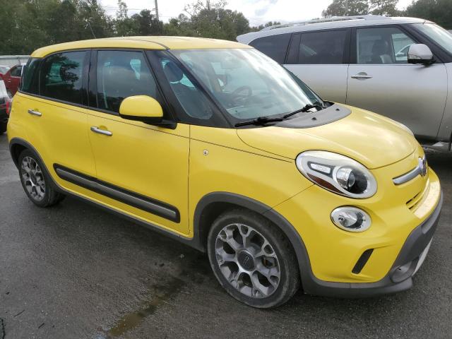 ZFBCFADH6EZ019868 - 2014 FIAT 500L TREKKING YELLOW photo 4