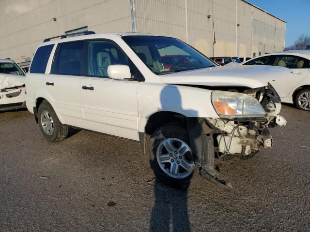 2HKYF18525H538619 - 2005 HONDA PILOT EXL WHITE photo 4