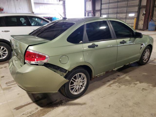 1FAHP35N88W257796 - 2008 FORD FOCUS SE GREEN photo 3