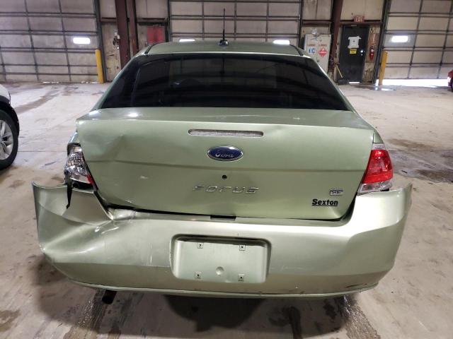 1FAHP35N88W257796 - 2008 FORD FOCUS SE GREEN photo 6