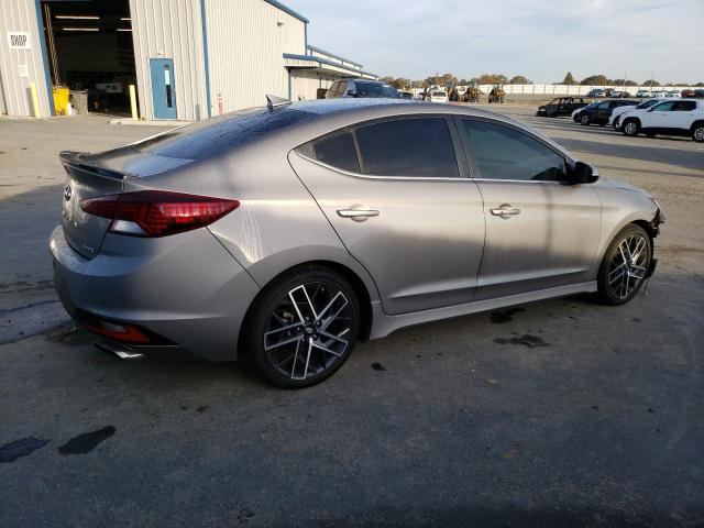 KMHD04LB1LU060710 - 2020 HYUNDAI ELANTRA SPORT GRAY photo 3