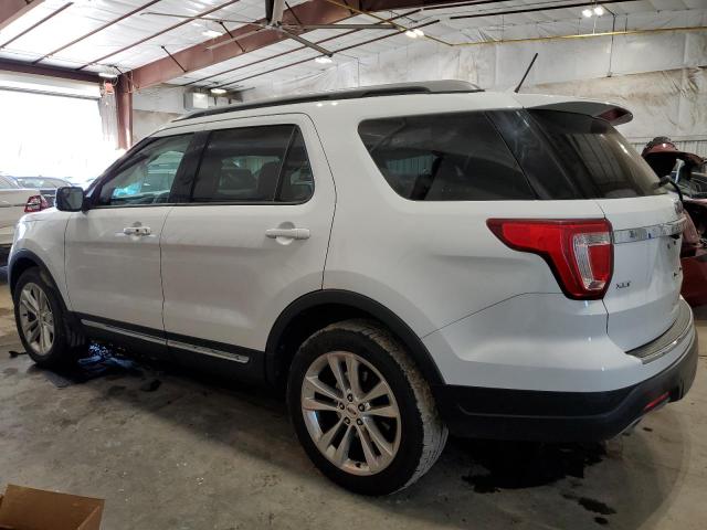 1FM5K8D85JGC48201 - 2018 FORD EXPLORER XLT Ақ фото 2