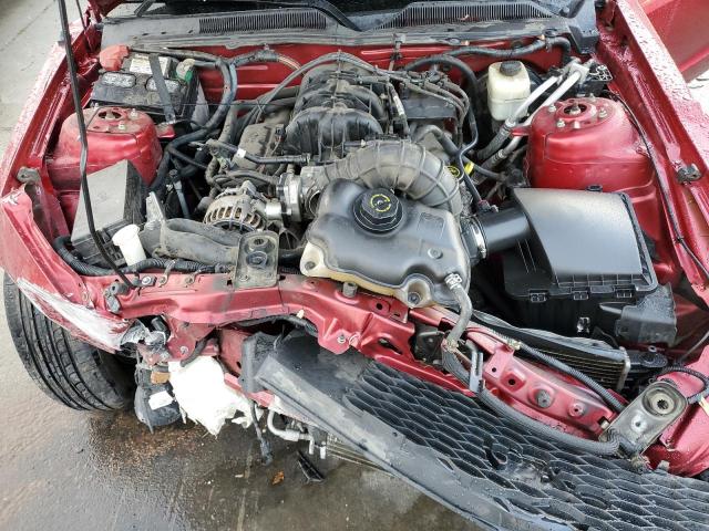 1ZVFT84N775253591 - 2007 FORD MUSTANG RED photo 11