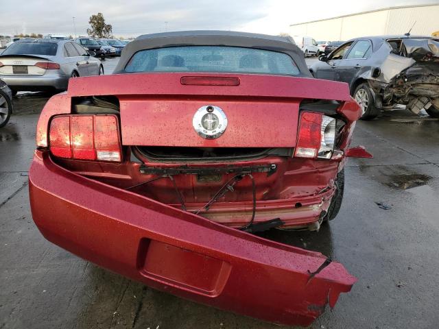 1ZVFT84N775253591 - 2007 FORD MUSTANG RED photo 6