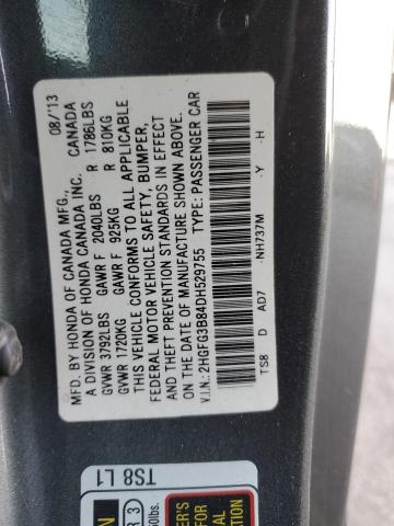 2HGFG3B84DH529755 - 2013 HONDA CIVIC EX CHARCOAL photo 13