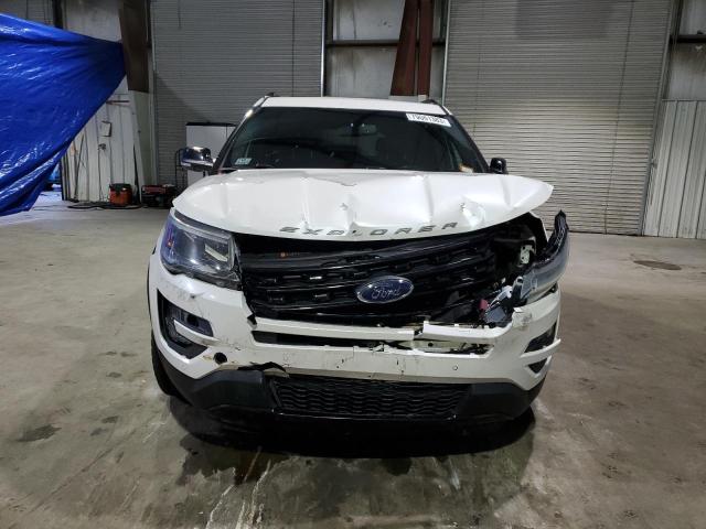 1FM5K8GT2GGC00132 - 2016 FORD EXPLORER SPORT WHITE photo 5