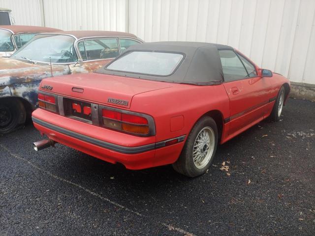 JM1FC351XJ0102301 - 1988 MAZDA RX7 RED photo 4