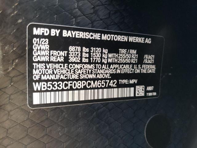 WB533CF08PCM65742 - 2023 BMW IX M60 BLACK photo 13