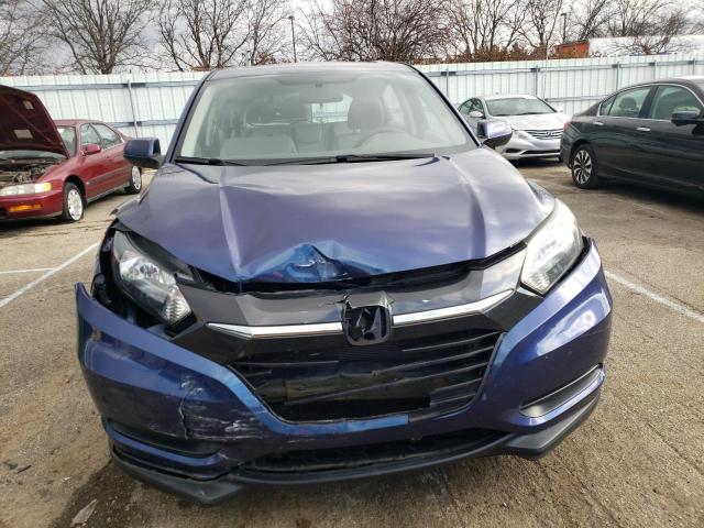 3CZRU6H36GM720935 - 2016 HONDA HR-V LX BLUE photo 5