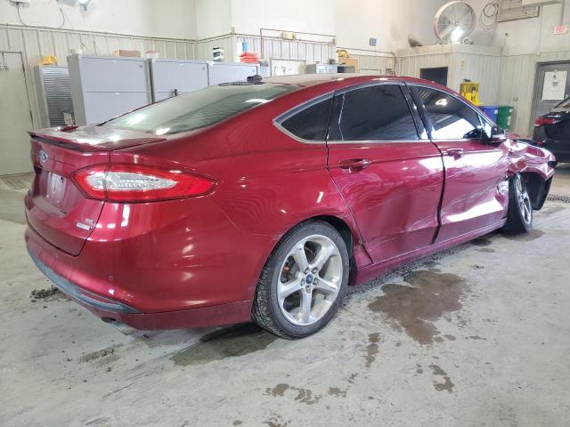 3FA6P0HR0DR343671 - 2013 FORD FUSION SE BURGUNDY photo 3