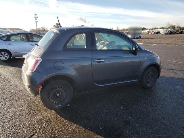 3C3CFFARXET236584 - 2015 FIAT 500 POP GRAY photo 3