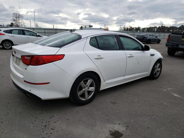 KNAGM4A75F5663370 - 2015 KIA OPTIMA LX WHITE photo 3