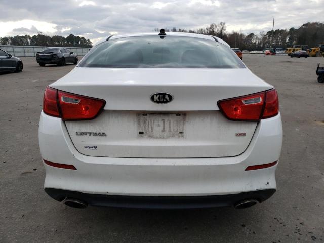 KNAGM4A75F5663370 - 2015 KIA OPTIMA LX WHITE photo 6