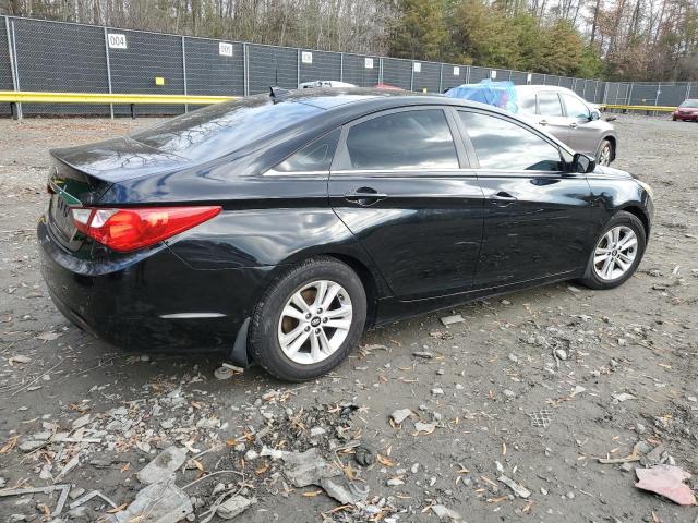 5NPEB4ACXCH399880 - 2012 HYUNDAI SONATA GLS BLACK photo 3