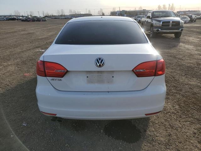 3VW2K7AJ5CM101651 - 2012 VOLKSWAGEN JETTA BASE WHITE photo 6