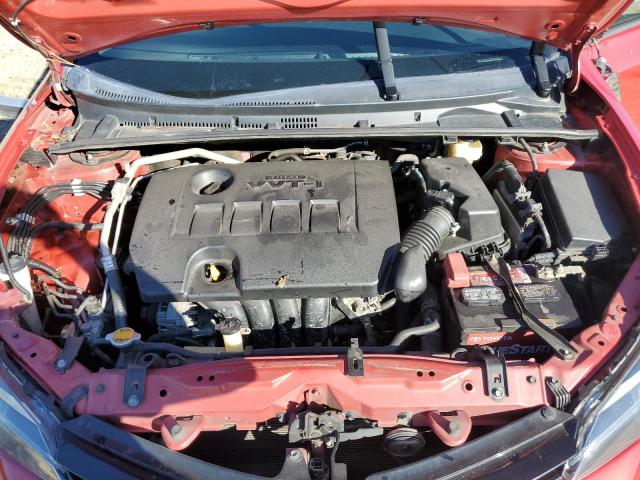 2T1BURHE6HC753308 - 2017 TOYOTA COROLLA L RED photo 11